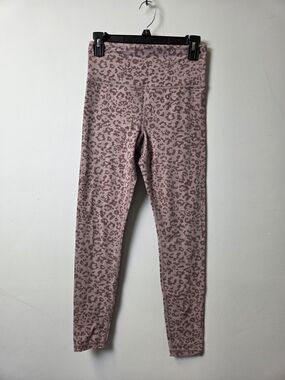 Athleta Mauve Pink Leopard High-Rise Leggings